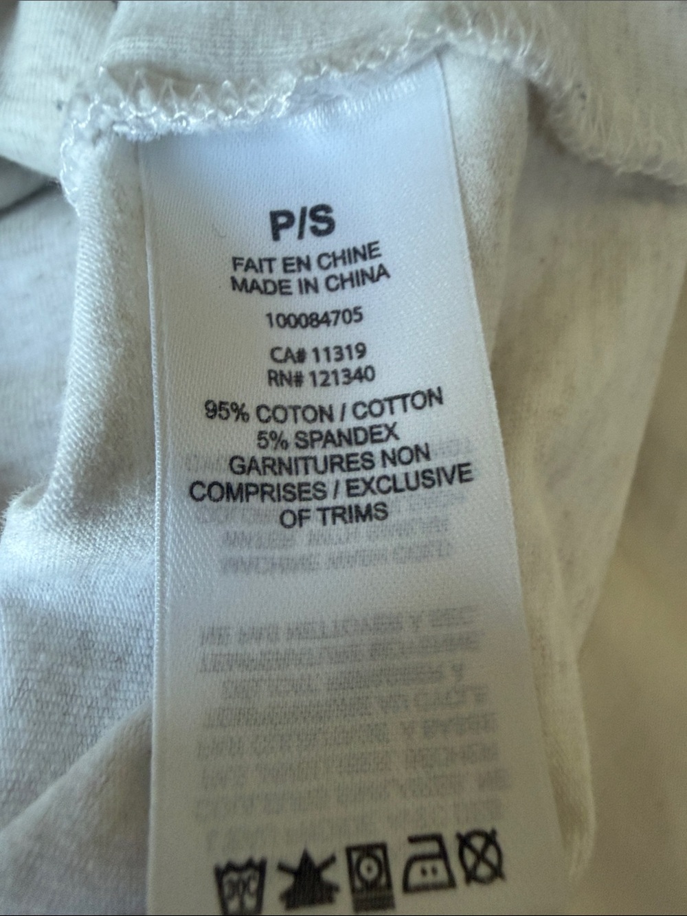 Garage Light Gray Square Neck Fitted Short Sleeve Tee Top - Picture 5 of 6